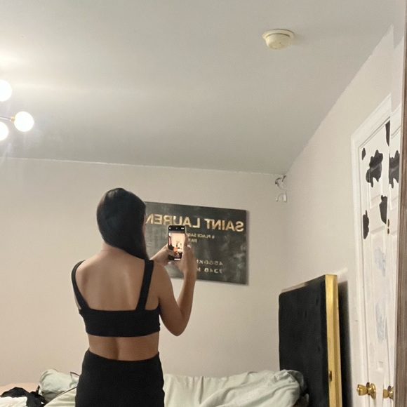 Black Cut out lovely day dress size Small - Picture 3 of 4